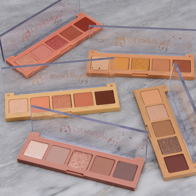 ColourPop Holiday 2021: Nude Notes Set Swatches