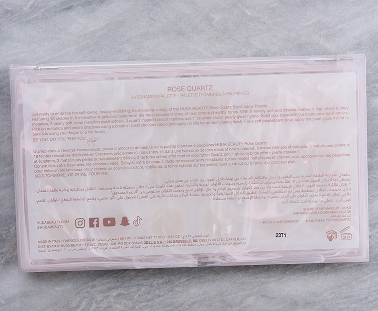 Huda Beauty Rose Quartz Eyeshadow Palette
