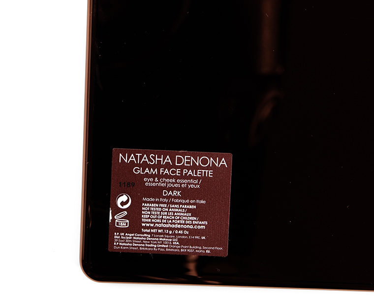 Natasha Denona Glam (Dark) Face Palette