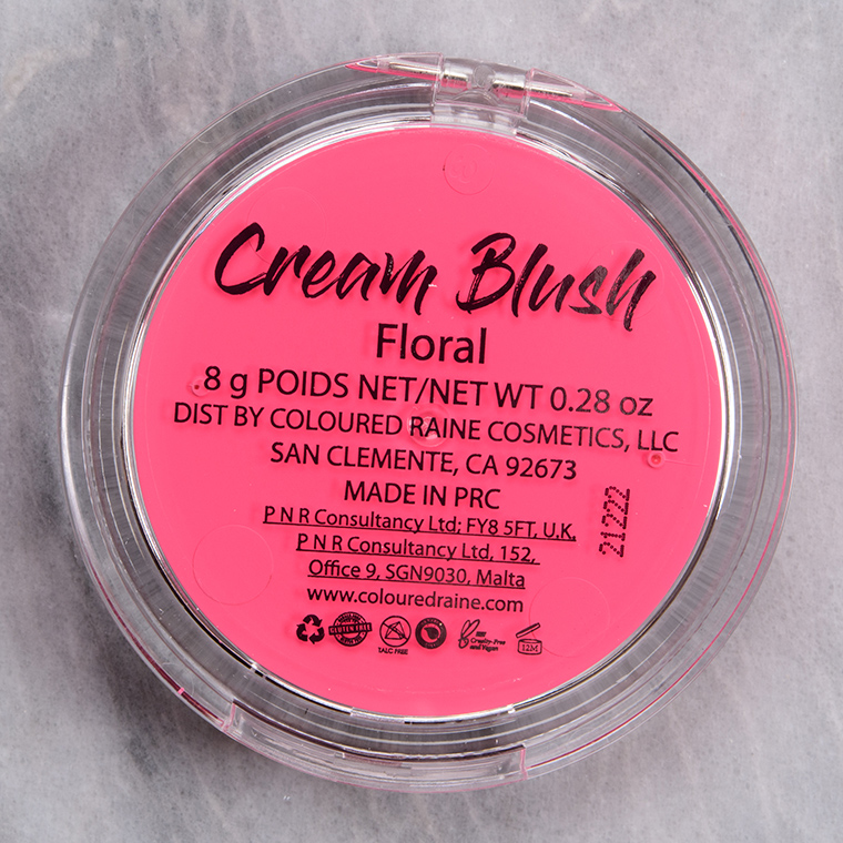 Coloured Raine Floral Cream Blush