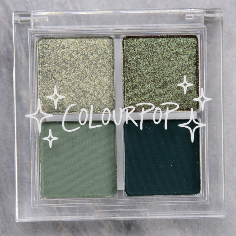 ColourPop An Emerald Away Pressed Powder Shadow Quad