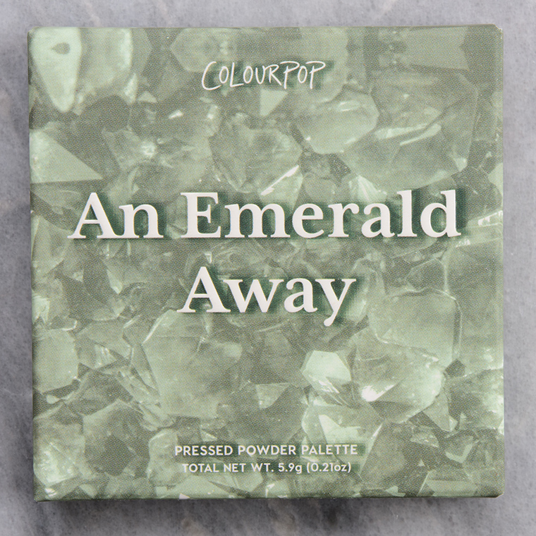 ColourPop An Emerald Away Pressed Powder Shadow Quad