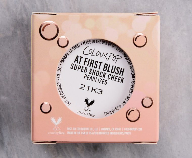 ColourPop At First Blush Super Shock Cheek