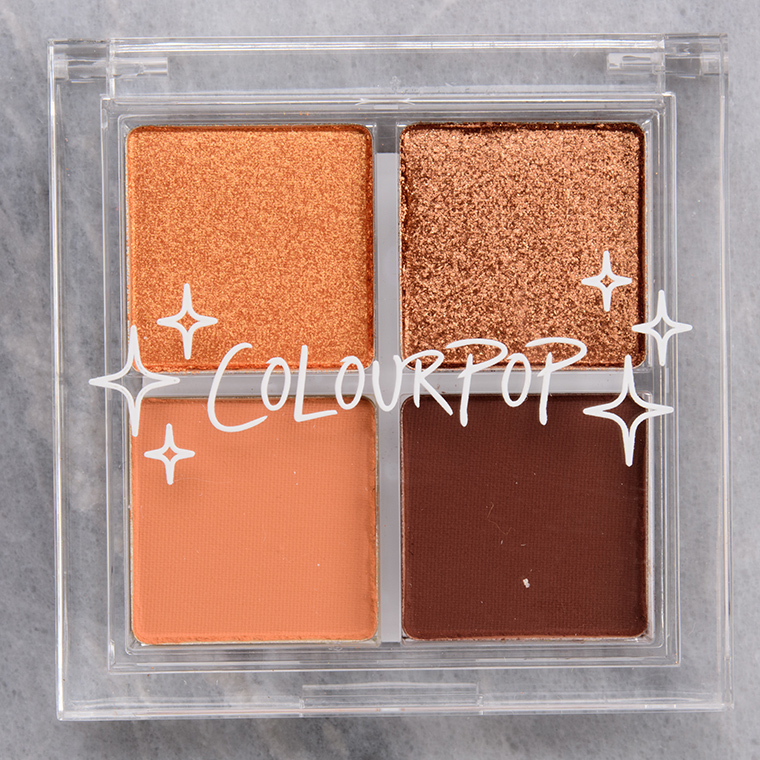 ColourPop Citrine You and Me Pressed Powder Shadow Quad