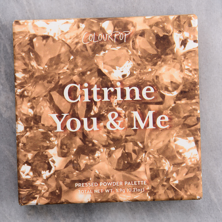 ColourPop Citrine You and Me Pressed Powder Shadow Quad