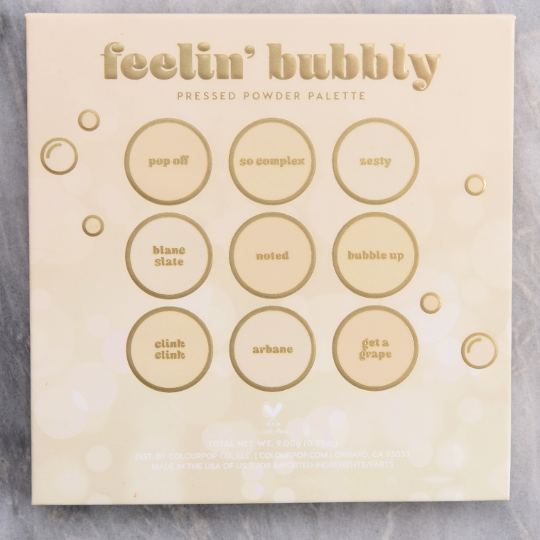 ColourPop Feelin' Bubbly 9-Pan Pressed Powder Palette