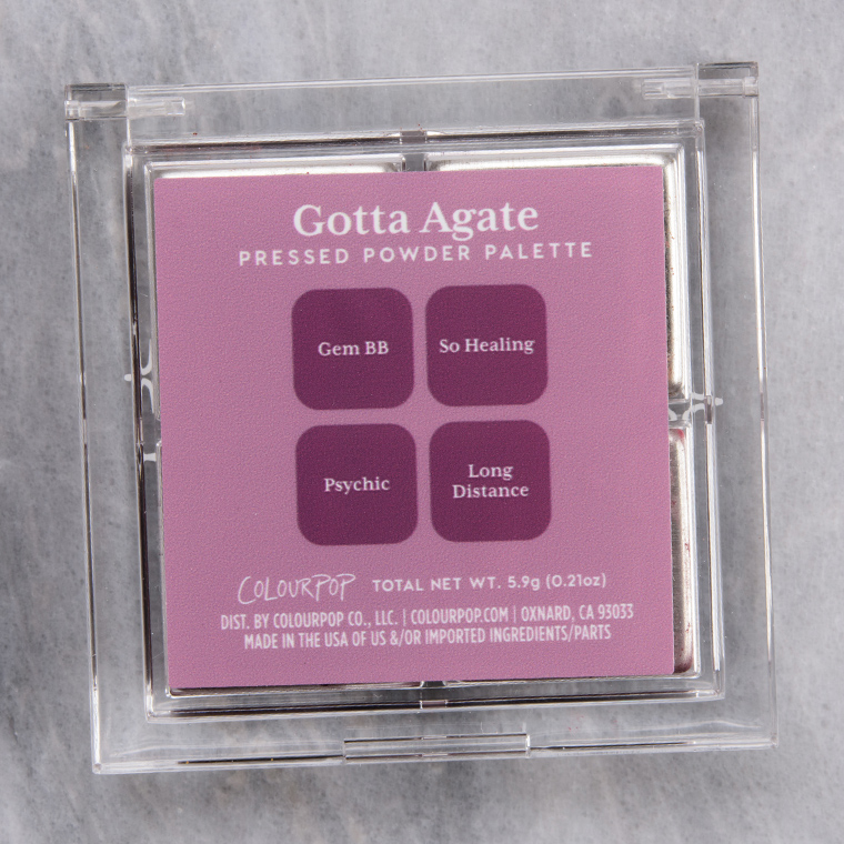 ColourPop Gotta Agate Pressed Powder Shadow Quad