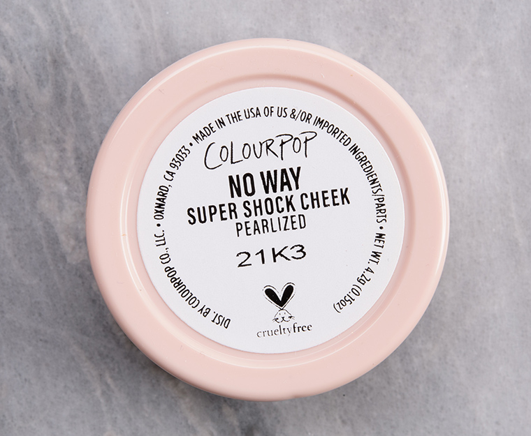 ColourPop No Way Super Shock Cheek
