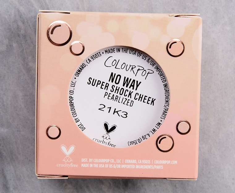 ColourPop No Way Super Shock Cheek