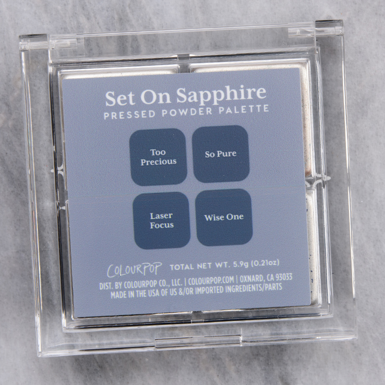 ColourPop Set on Sapphire Pressed Powder Shadow Quad
