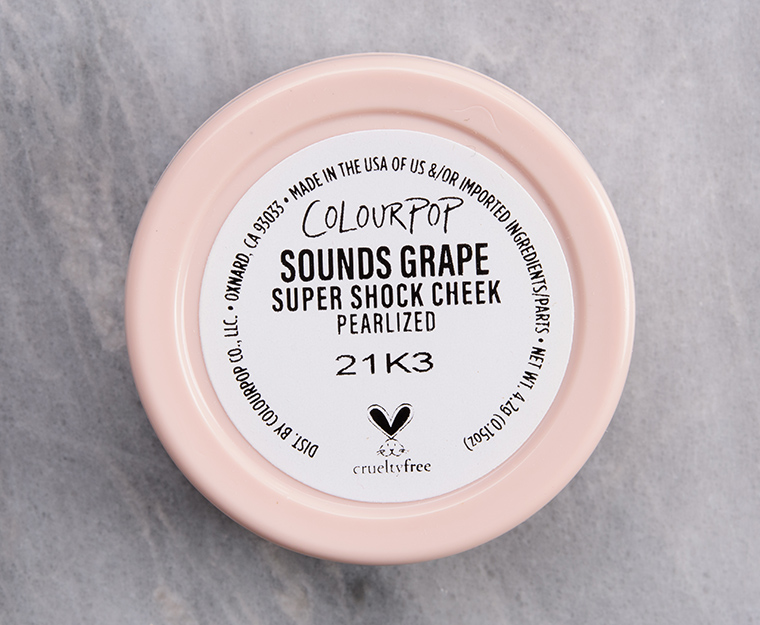 ColourPop Sounds Grape Super Shock Cheek