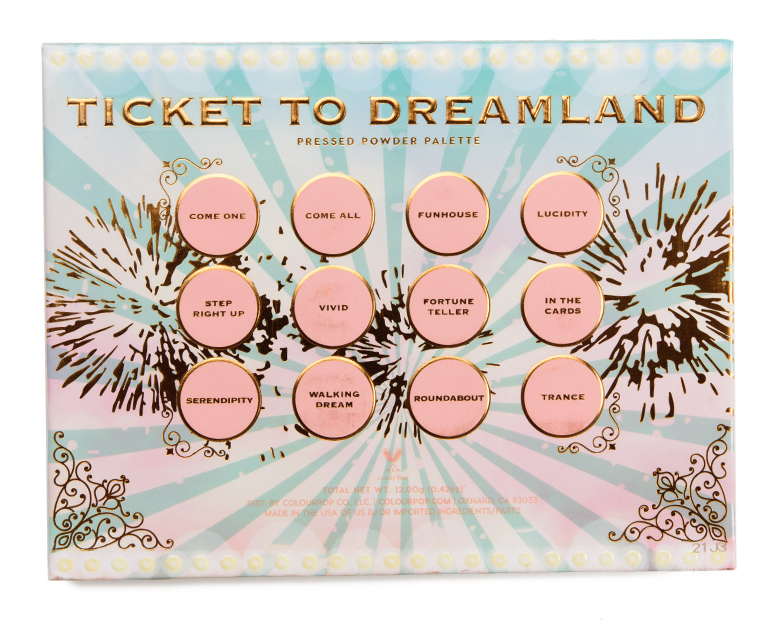 ColourPop Ticket to Dreamland 12-Pan Pressed Shadow Palette