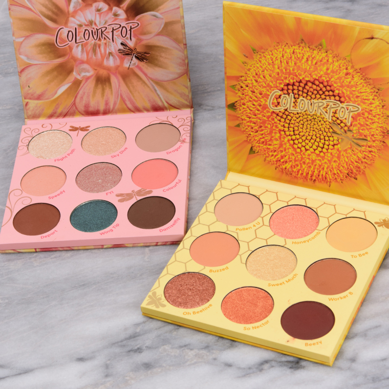 ColourPop So Fly & Wanna Bee Palette Swatches