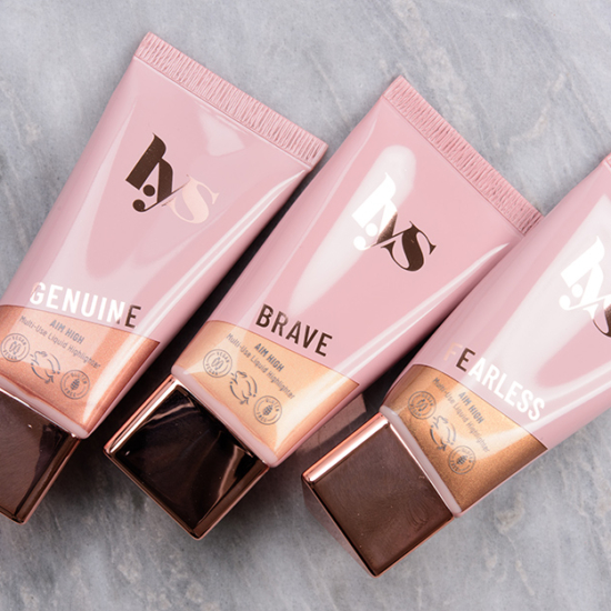 LYS Beauty Powder & Liquid Highlighter Swatches (x6)