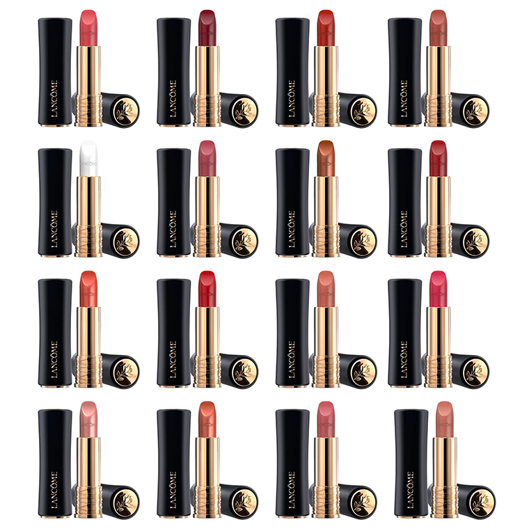 Lancome L'Absolu Lipsticks -- See below for list of shades (left to right, top to bottom).