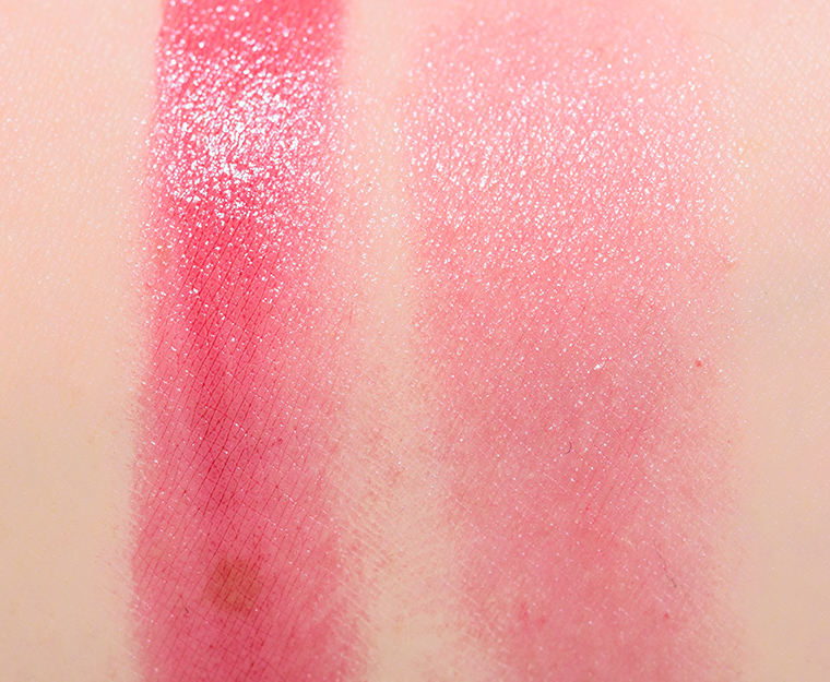 chanel lip and cheek balm swatches