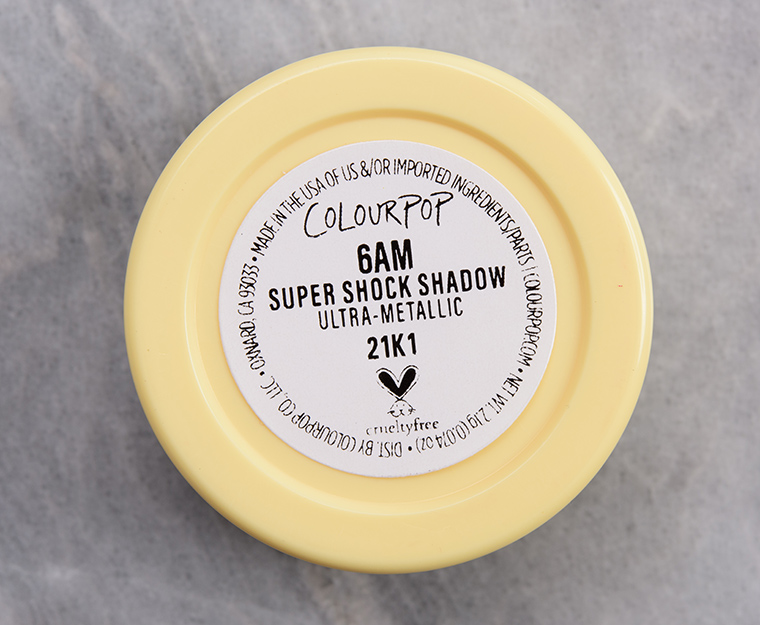 ColourPop 6AM Super Shock Shadow