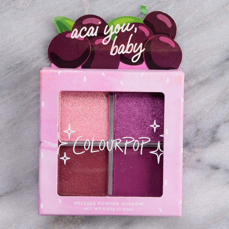 ColourPop Acai You Baby Pressed Powder Shadow Quad