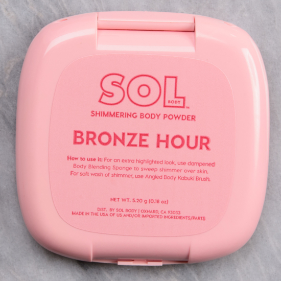 Sol Body Bronze Hour Shimmering Body Powder Review & Swatches