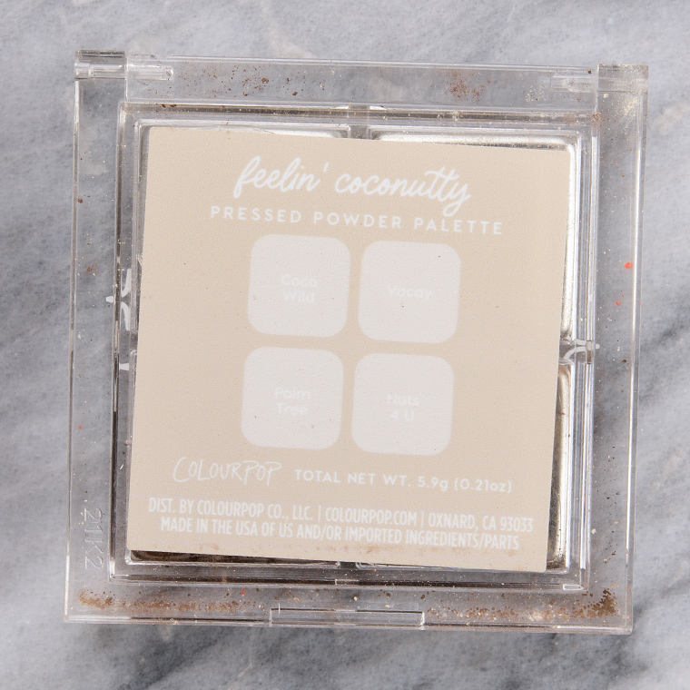 ColourPop Feelin' Coconutty Pressed Powder Shadow Quad