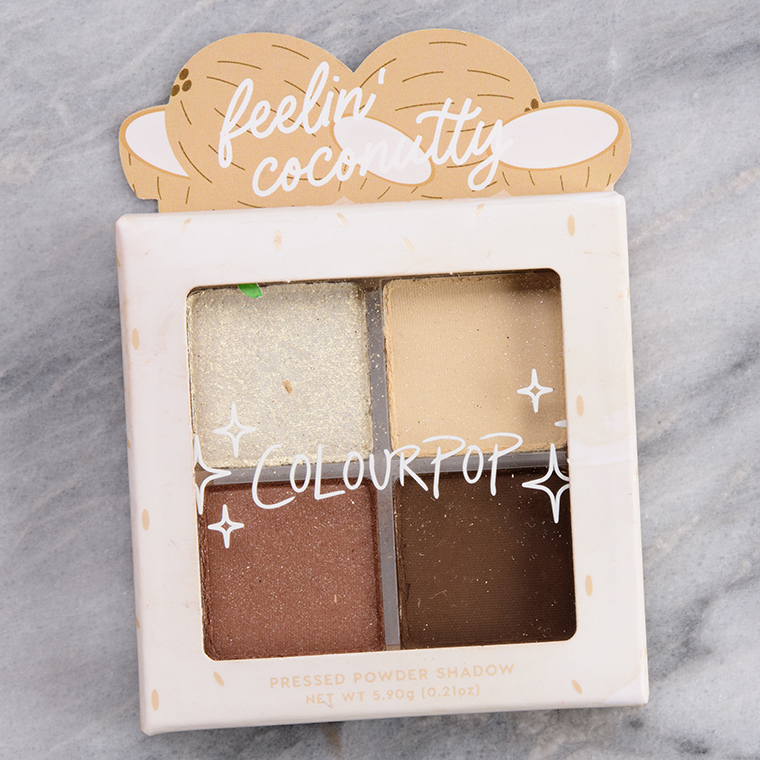 ColourPop Feelin' Coconutty Pressed Powder Shadow Quad