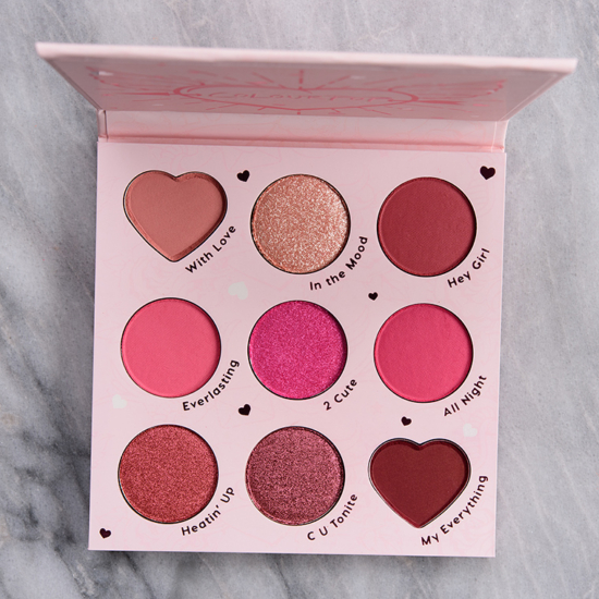 ColourPop Valentine's Day 2022 Collection Swatches