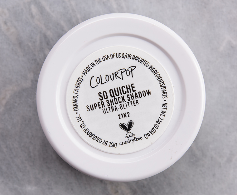 ColourPop So Quiche Super Shock Shadow