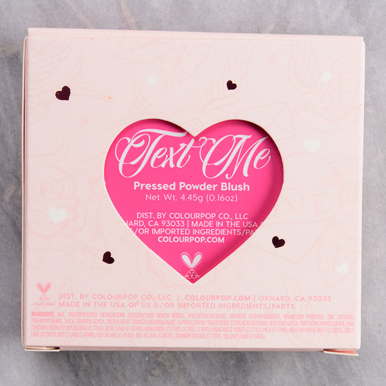 ColourPop Text Me Pressed Powder Blush