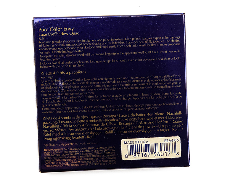 Estee Lauder Grey Haze Pure Color Envy Luxe Eyeshadow Quad (Refill)