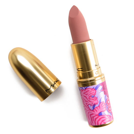 MAC Enveloped in Luck Powder Kiss Lipstick Review & Swatches