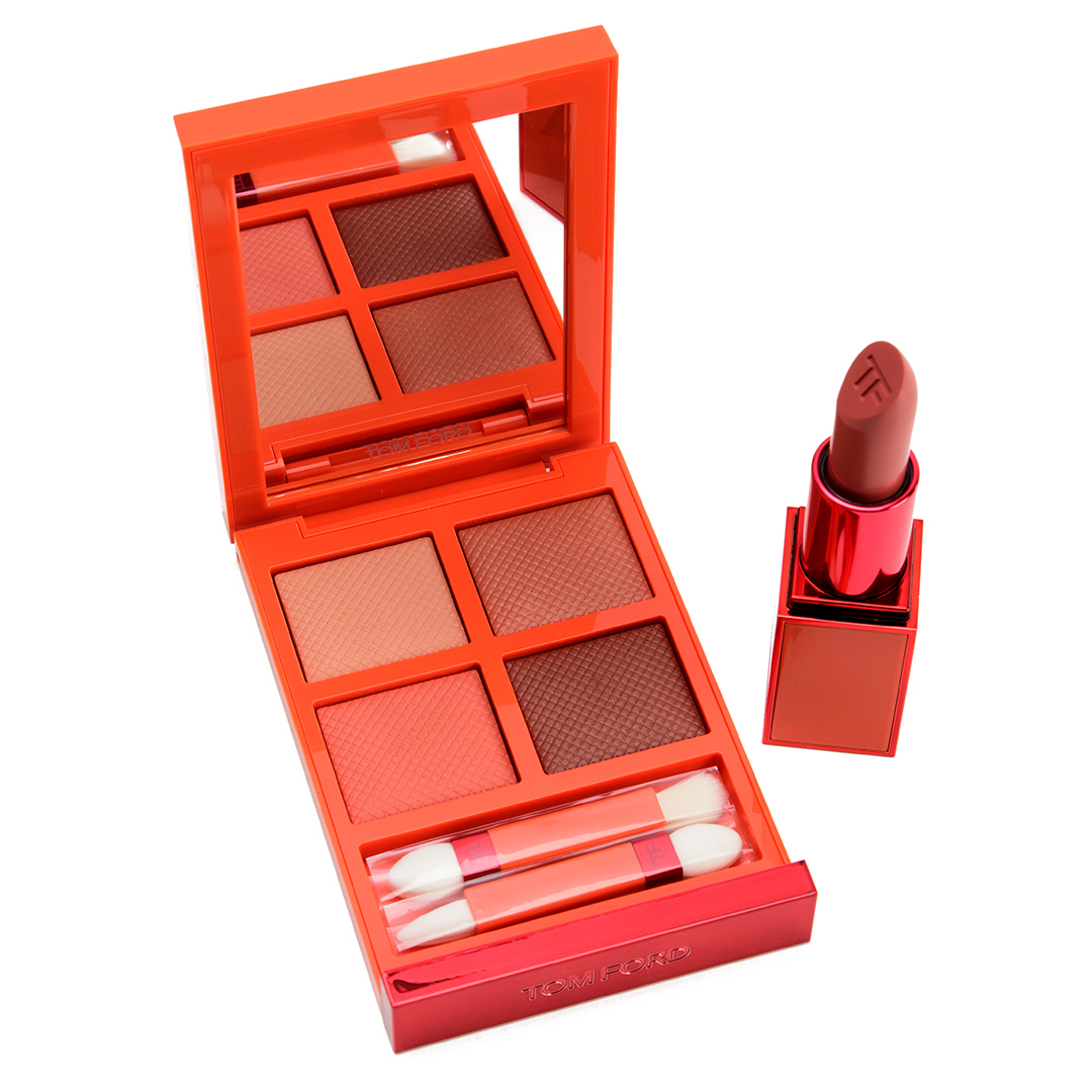 Tom Ford Spring 2022 Eye Quads + Lipstick Swatches