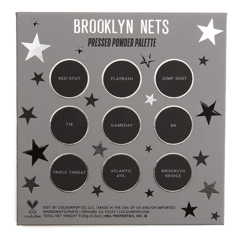 ColourPop Brooklyn Nets 9-Pan Pressed Powder Palette