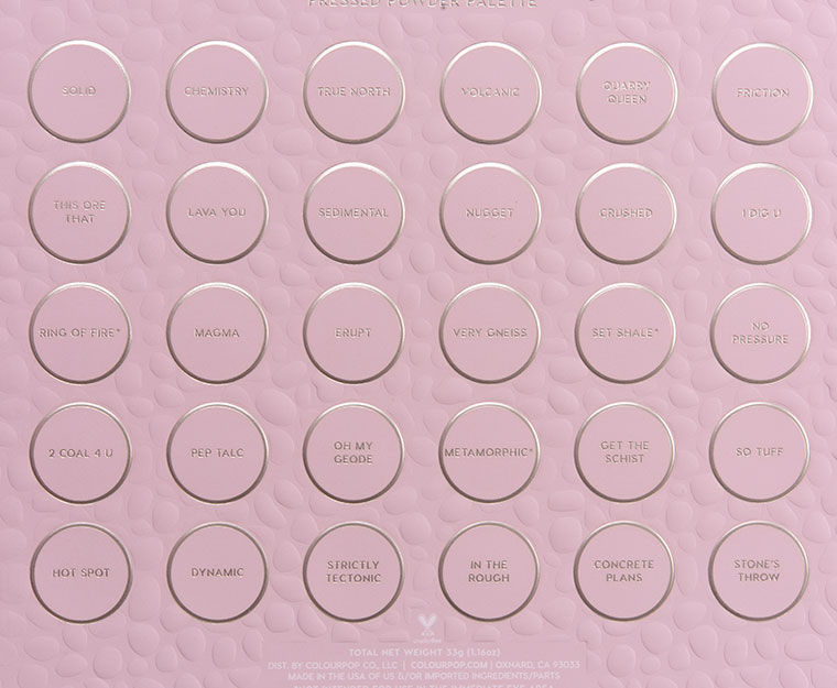 ColourPop Rock Candy 30-Pan Shadow Palette
