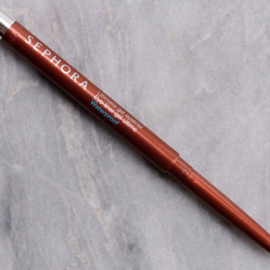 Sephora Brass, Gold, Copper, Bronze Metallic Ultimate Gel Eyeliners Reviews & Swatches