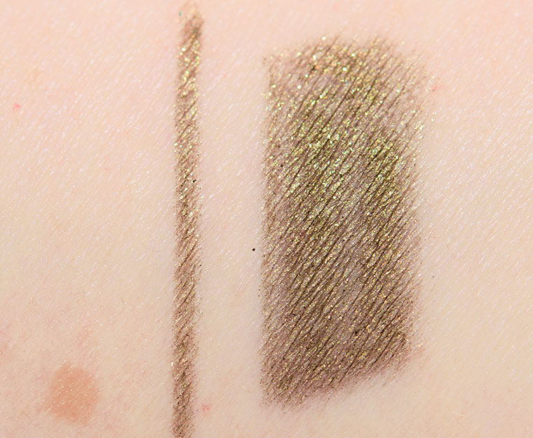 Sephora Olive Glitter Ultimate Gel Waterproof Eyeliner Pencil Review &  Swatches