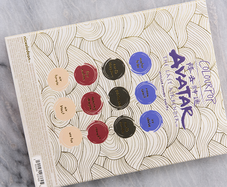 ColourPop Avatar The Last Airbender 12-Pan Pressed Powder Shadow Palette