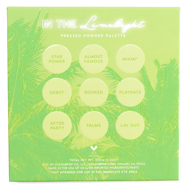 ColourPop In the Limelight 9-Pan Pressed Powder Palette