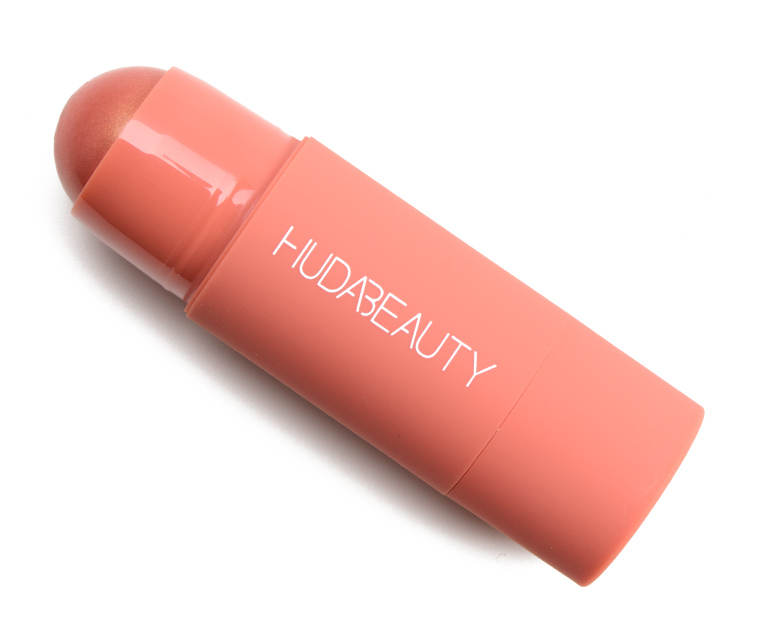 Huda Beauty Perky Peach Cheeky Tint Cream Blush Stick Review & Swatches