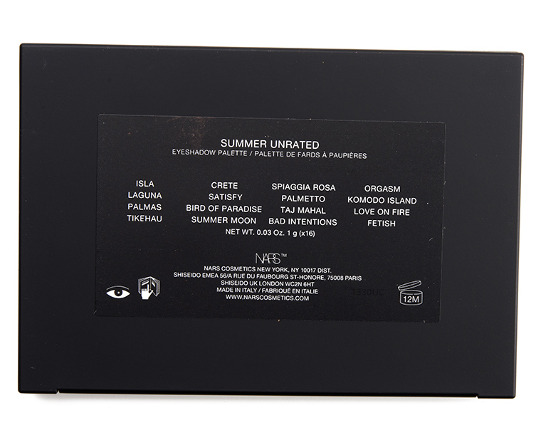 NARS Summer Unrated 16-Pan Eyeshadow Palette