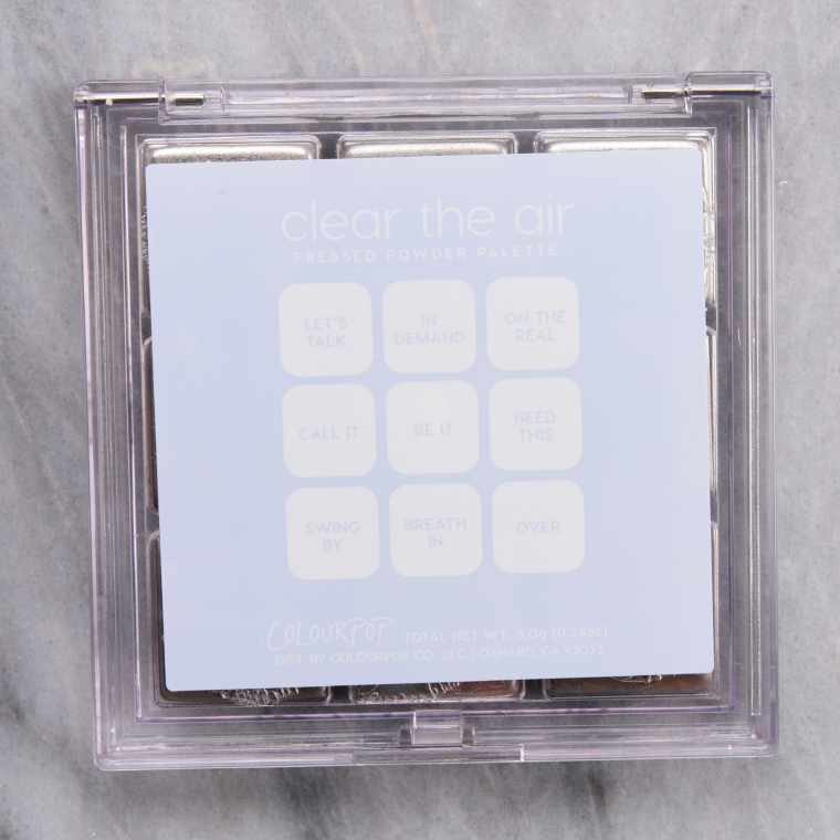 ColourPop Clear the Air 9-Pan Shadow Palette (Plastic)
