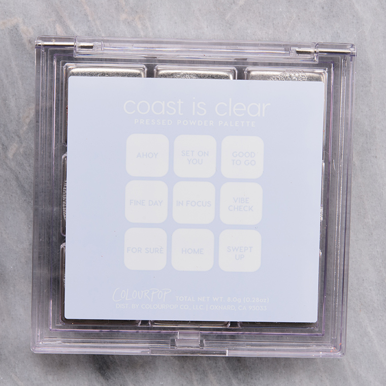 ColourPop Coast is Clear 9-Pan Shadow Palette (Plastic)