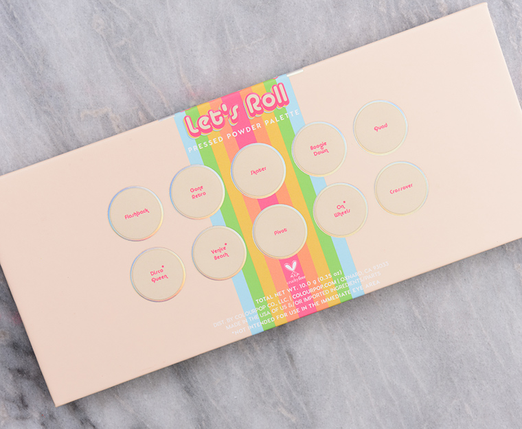 ColourPop Let's Roll 10-Pan Pressed Powder Palette