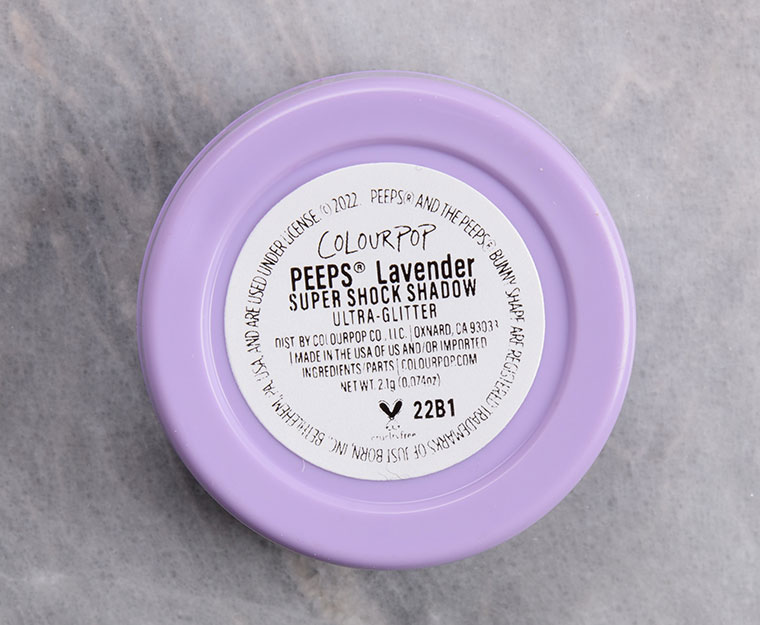 ColourPop Peeps Lavender Super Shock Shadow