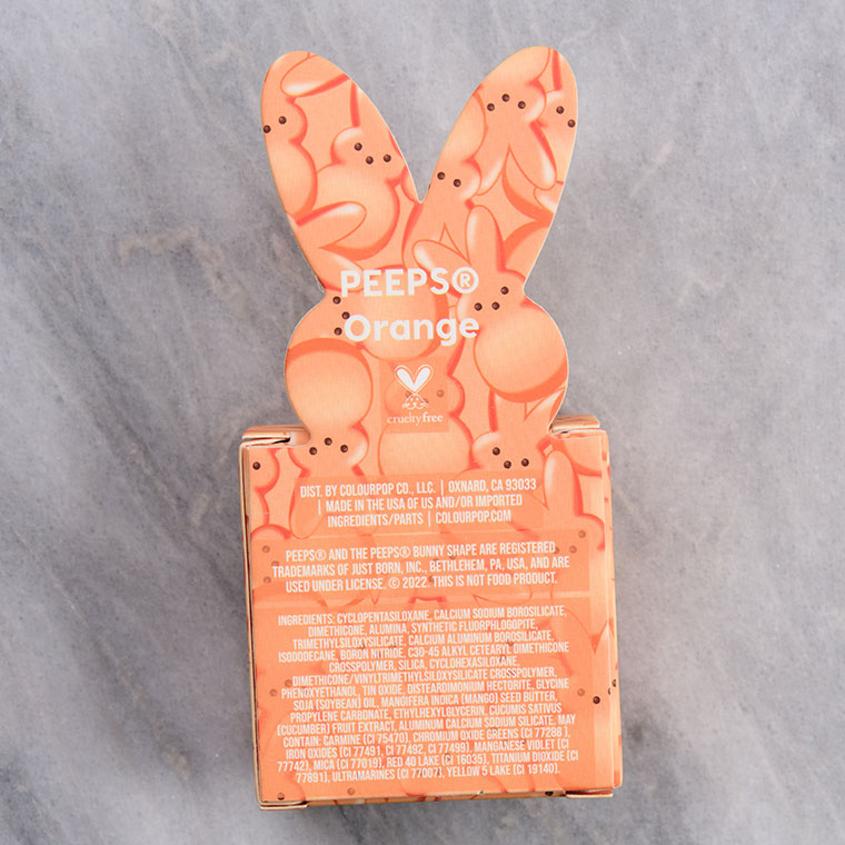 ColourPop Peeps Orange Super Shock Shadow