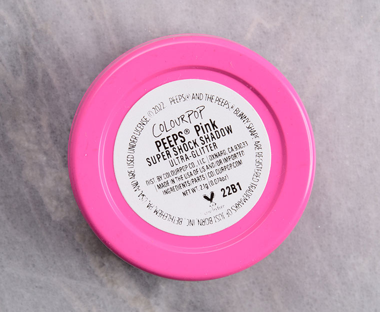 ColourPop Peeps Pink Super Shock Shadow
