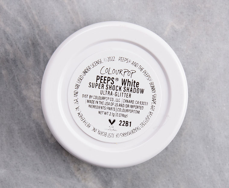 ColourPop Peeps White Super Shock Shadow
