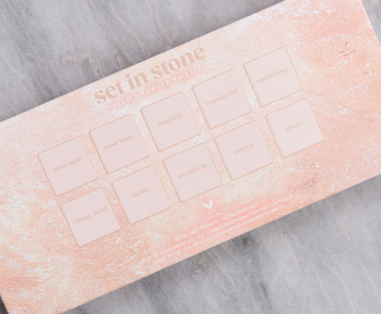 ColourPop Set in Stone 10-Pan Pressed Powder Palette