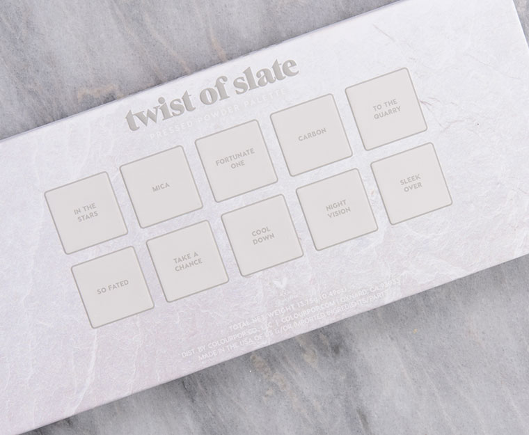 ColourPop Twist of Slate 10-Pan Pressed Powder Palette