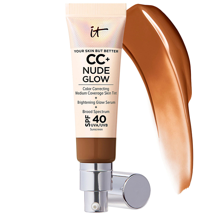 IT Cosmetics Neutral Rich CC+ Nude Glow Lightweight Foundation + Glow Serum with SPF 40 and Niacinamide