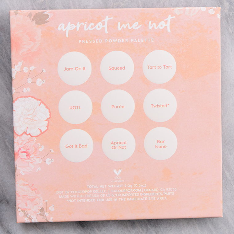 ColourPop Apricot Me Not 9-Pan Pressed Powder Palette